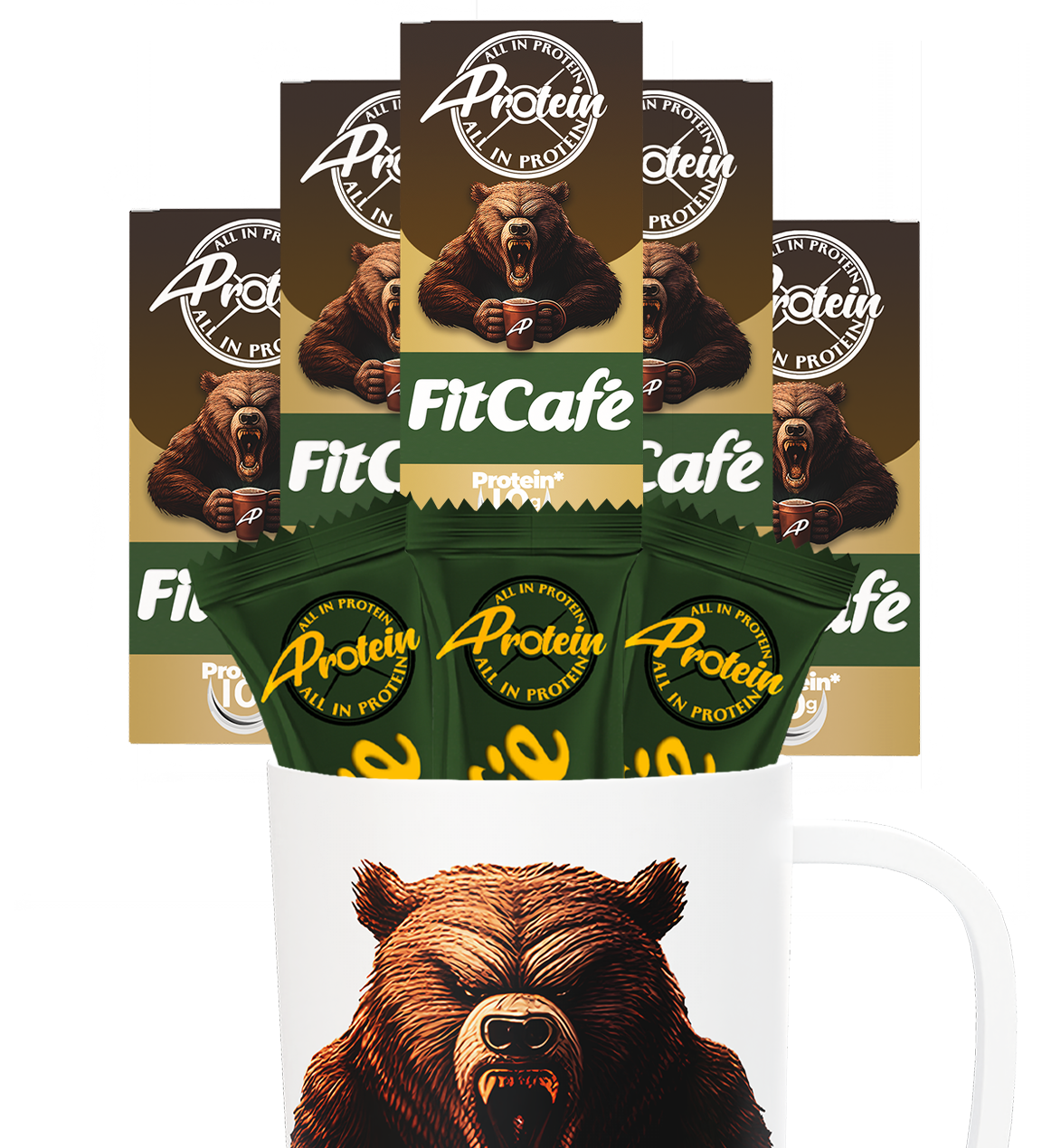 Kostenlose Bärenstarke Tasse + 50 Portionen FitCafé